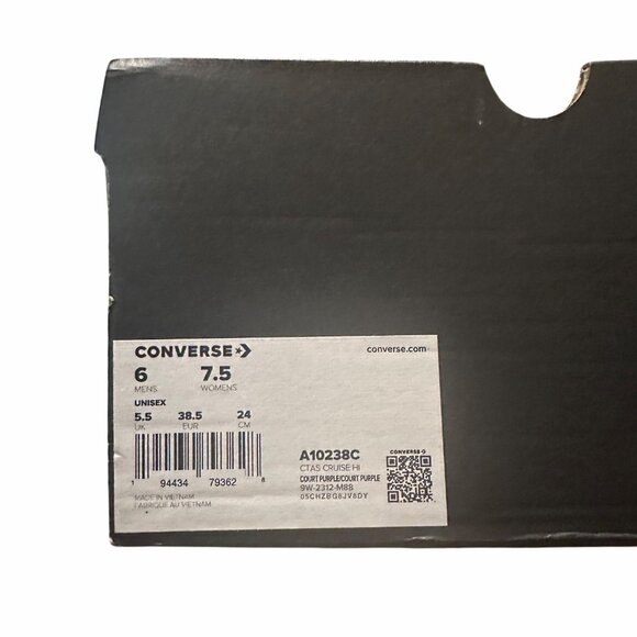 ❤️Converse Chuck Taylor All Star Cruise 7.5 Women Shoes Purple Sneakers A10238C - Picture 8 of 12